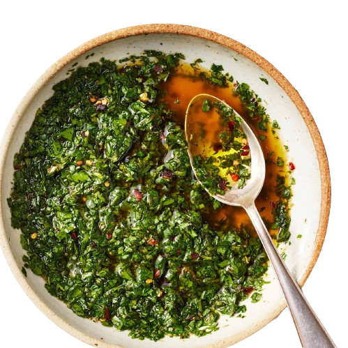 Chimichurri in a bowl